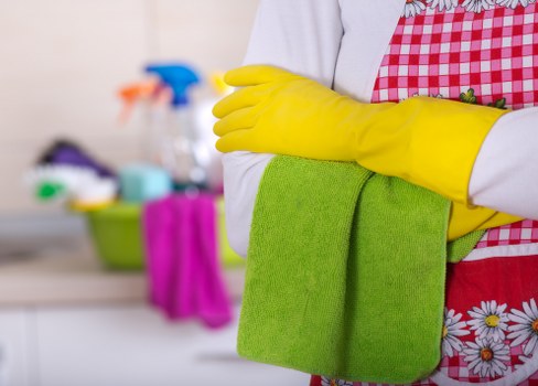 Detailed kitchen and bathroom cleaning in a SW1 property