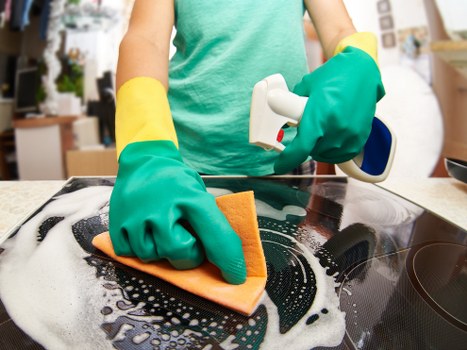 End of tenancy cleaning checklist and equipment in SW1