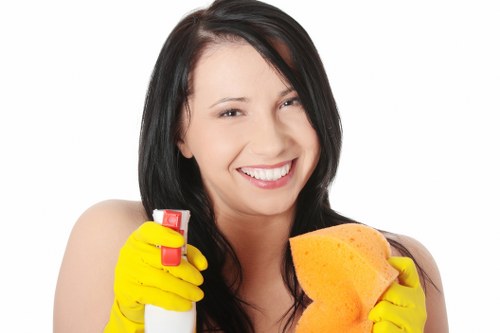 Local cleaners preparing a central London rental for final inspection